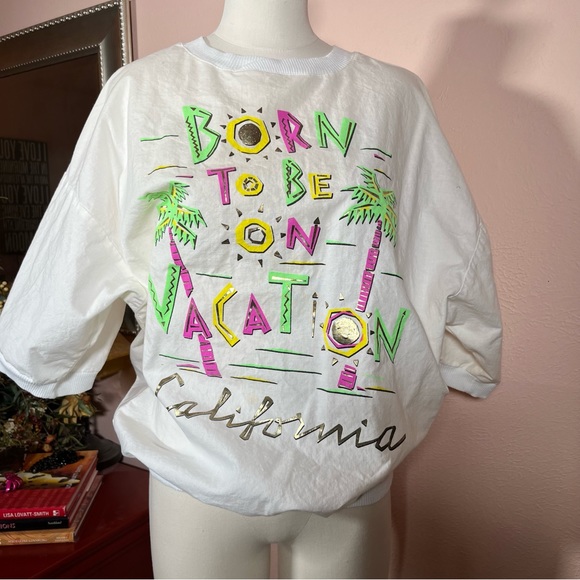 Vintage 80 90 Oversized California Palm tree Vacation Tee shirt - Picture 3 of 16